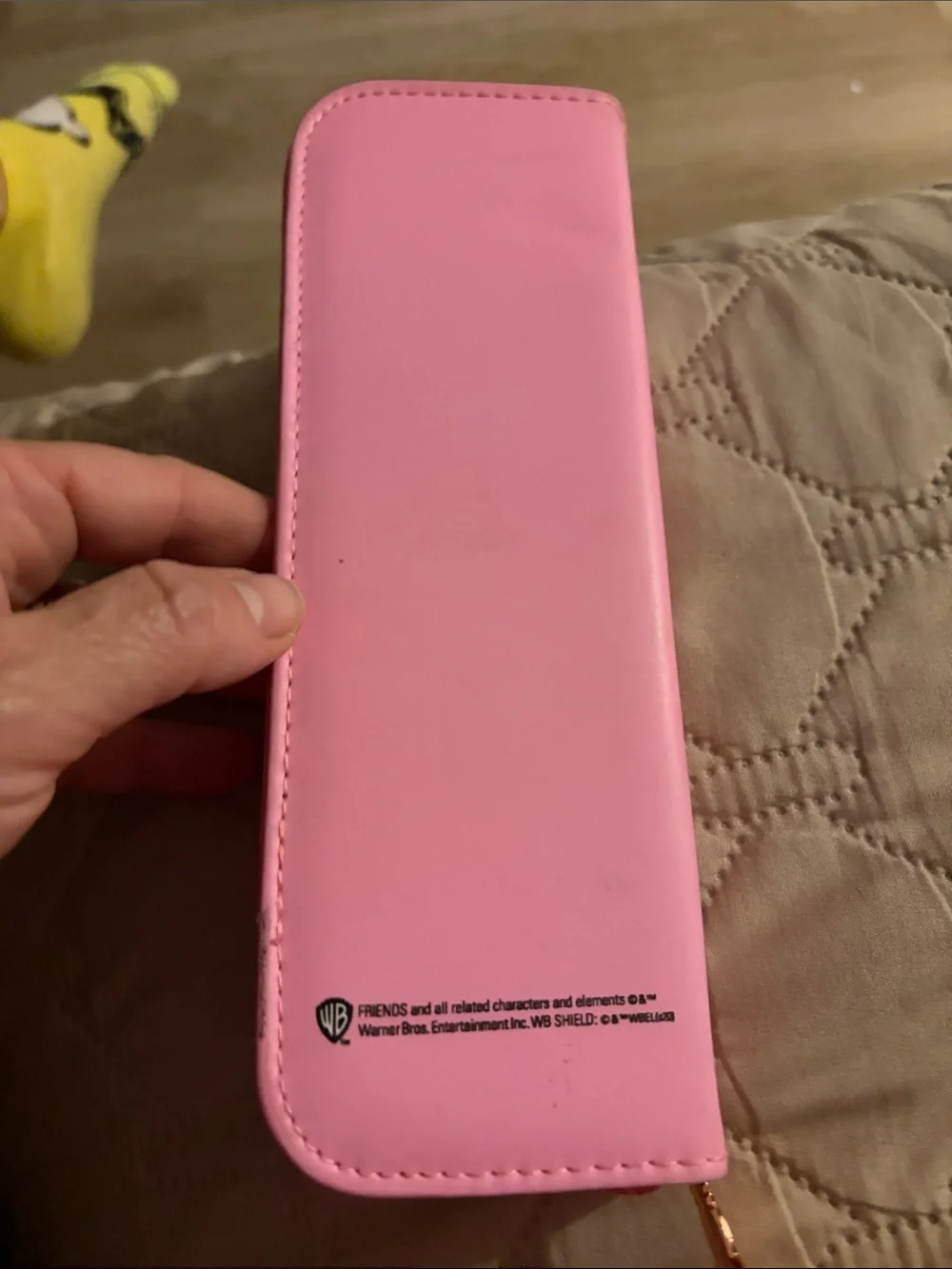 Friends x Revolution Pink Lobster Zip make up brush set and Case